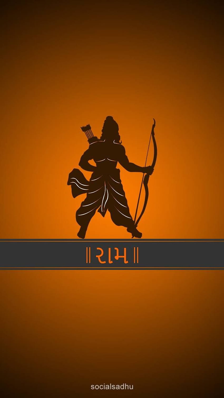 Shri ram - por ZEDGEâ, Jai Shree Ram Papel de parede de celular HD